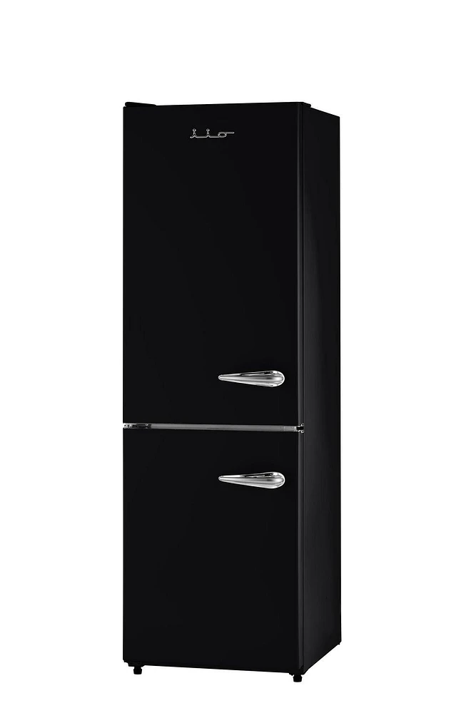 iio 11 Cu. Ft. Retro Refrigerator with Bottom Freezer in White (Left Hinge)