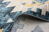 Tapis Lavable ECARPET Traditionnel pour Chambre, Salon, Chambre d'Enfant, Couloir