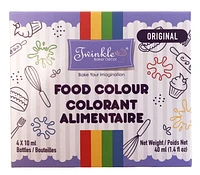 Twinkle Food Colouring 4 pack (4x10ml), Twinkle Food Colouring- Original 4x10ml