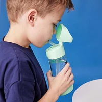 b.box - 15oz Tritan Straw Bottle: Modern Water Bottle with Flip Straw for Toddlers & Kids. Spill Proof, Leak Proof, BPA Free. Great for School/Daycare or Next Step after Sippy Cups