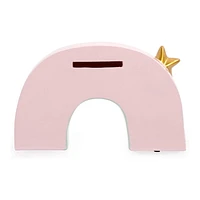 Truu Design Cute Novelty Polyresin Rainbow Kids Money Bank, 6.2 x 1.5 x 4 inches, Multicolour