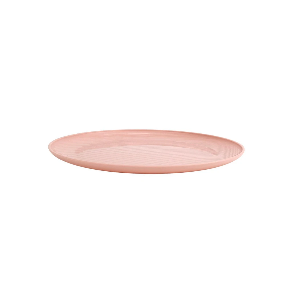 Assiette ronde en polypropylène rose blush Mainstays 1 pièce 10,5 pouces 1 pièce