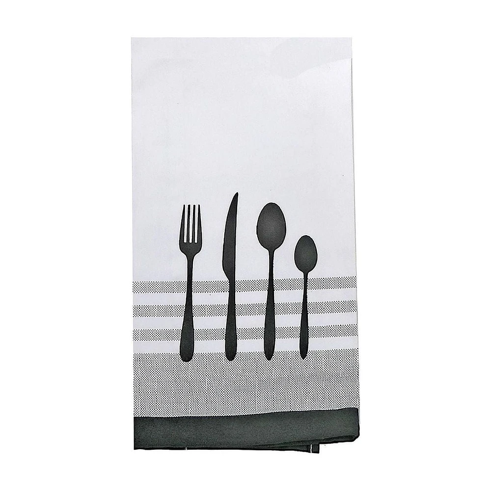 Ustensile Front Cousted Tael Black - Ensemble De 6
