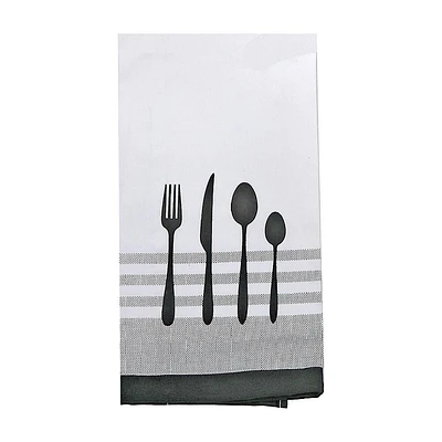 Ustensile Front Cousted Tael Black - Ensemble De 6