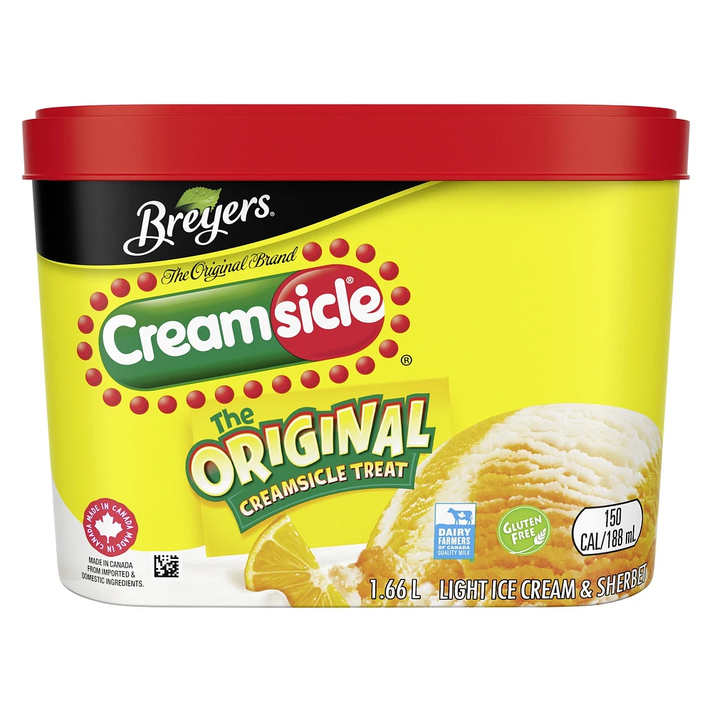 Breyers for a delicious frozen dessert Creamsicle Light Ice Cream & Sherbet