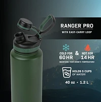TAL Stainless Steel Ranger Water Bottle 40 fl oz, Pink, Water Bottle