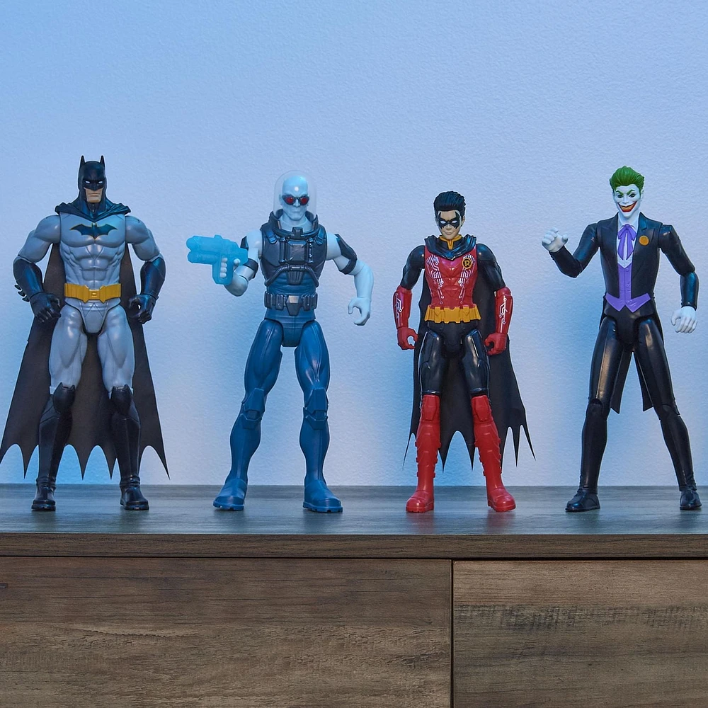 Batman 12-inch Action Figure (Black Suit), Kids Toys for Boys and Girls Ages 3 and up