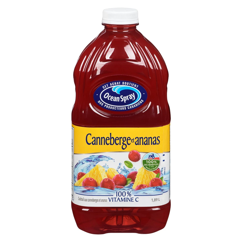 Cocktail aux Canneberges et Ananas d'Ocean Spray 1,89L 1,89 l