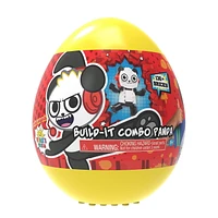 Ryan’s World Build-It Egg, Combo Panda, over 100-bricks
