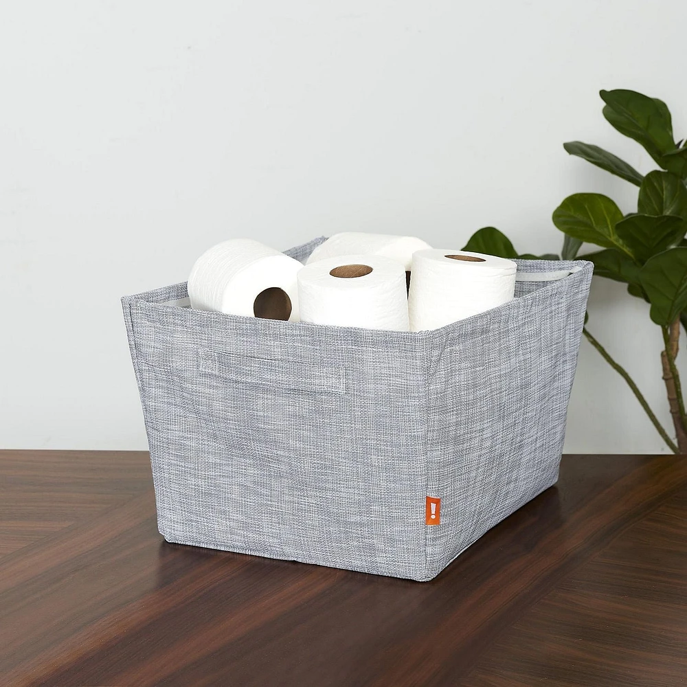 neatfreak! Large Storage Bin with Sewn on Handles, Large, woven polyvinyl