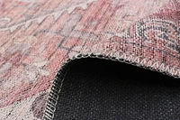 ECARPET Heriz Indoor Area Rug Flatweave Carpet for Living Room, Bedroom, Eco Friendly, Machine Washable