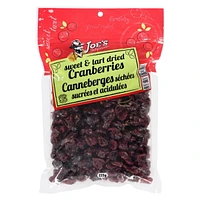 Joe's Tasty Travels Sweetened Dried Cranberries, 275g