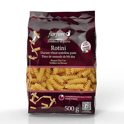 Fiorfiore Pasta Rotini 500G, Bronze die-cut pasta made in Italy