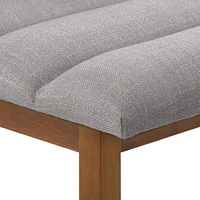Tabouret de bar à rainures en tissu rembourré, lot de 2