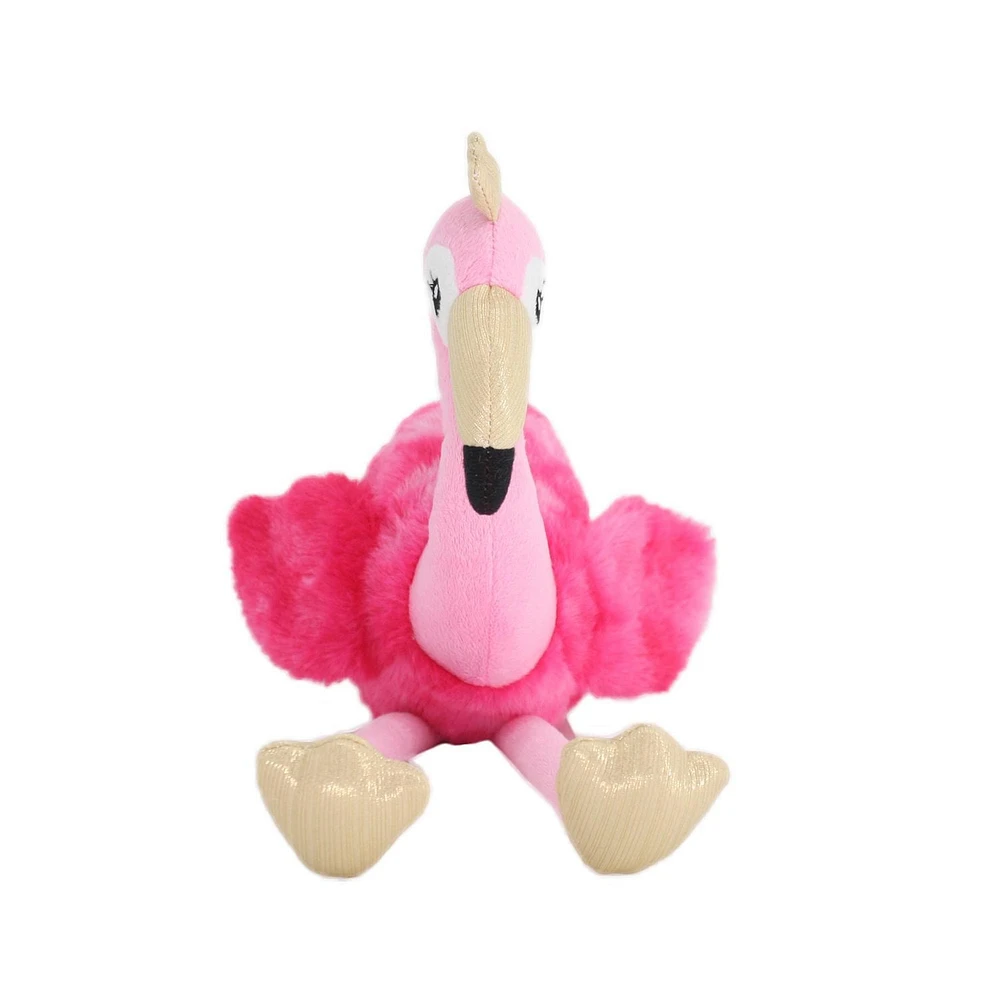 Façons de célébrer le jouet en peluche Flamingo de 7,5 pouces matériau polyester – rose et rose chaud