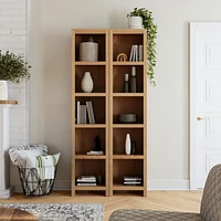Prepac Moda 5 Shelves Bookcase Natural Oak