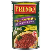 Primo Sauce Riche et Savoureuse pour pâtes, Ail et Fines Herbes sauce pour pâtes Ail et Fines Herbes