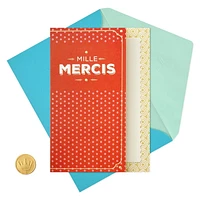 Hallmark Thank You Card (Mille Mercis)