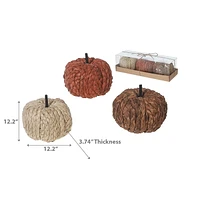Trio De Citrouilles En Chenille