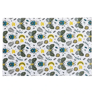 Coton Placemat Butterfly & Beetle 12 X 18 - Ensemble De 12