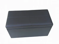 Pouf de rangement Mainstays en simili-cuir