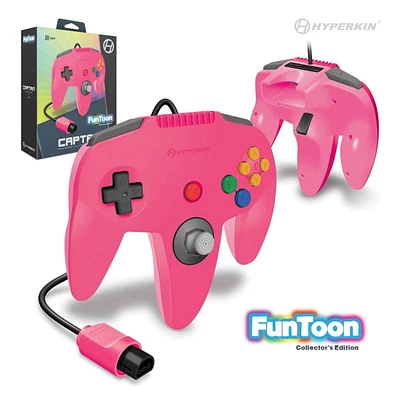 Hyperkin Captain Premium Controller Funtoon Collectors Edition Pour N64® (Princesse Rose)
