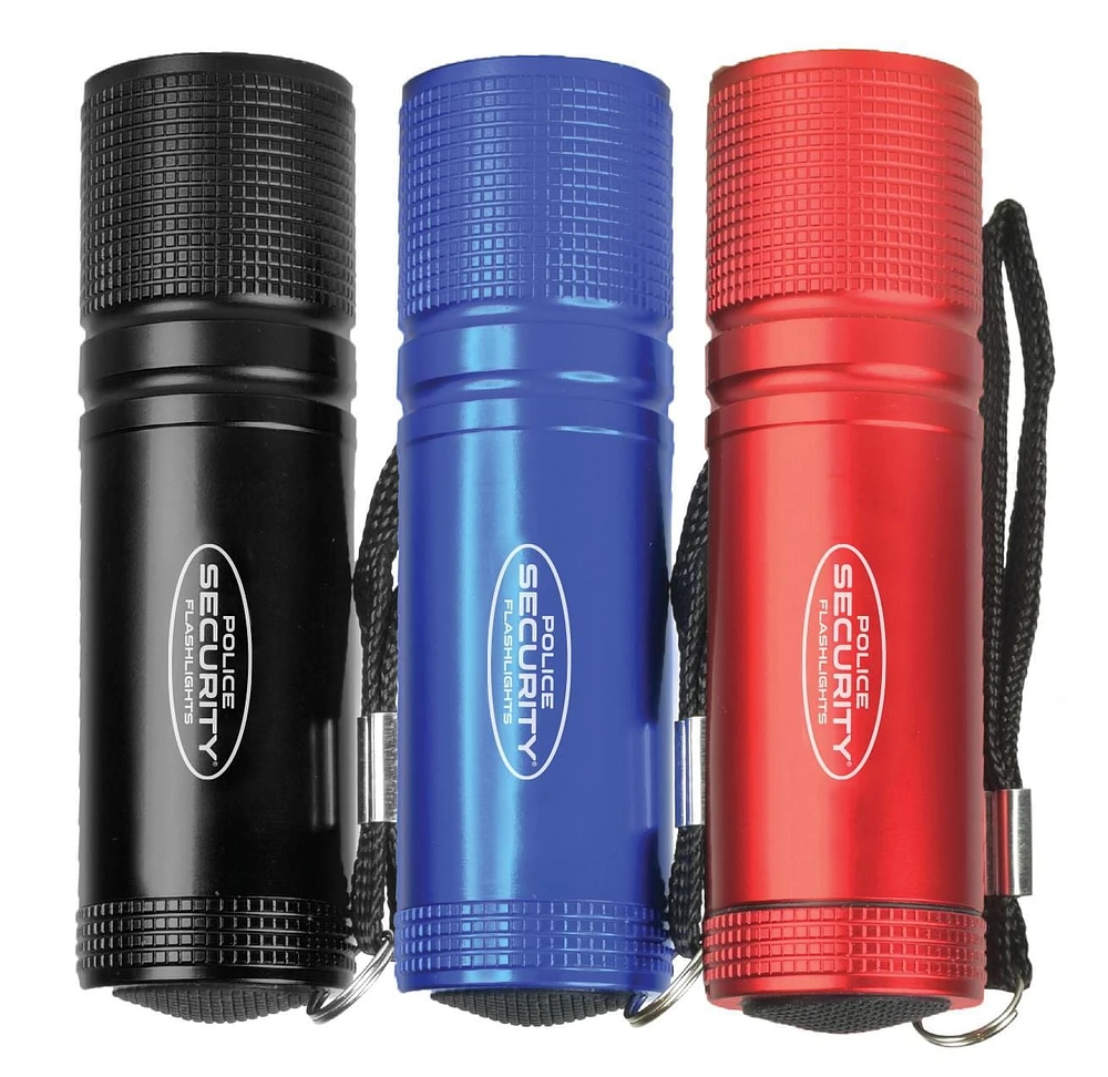 Lampe de poche radar COB de Police Security Paq. de 3