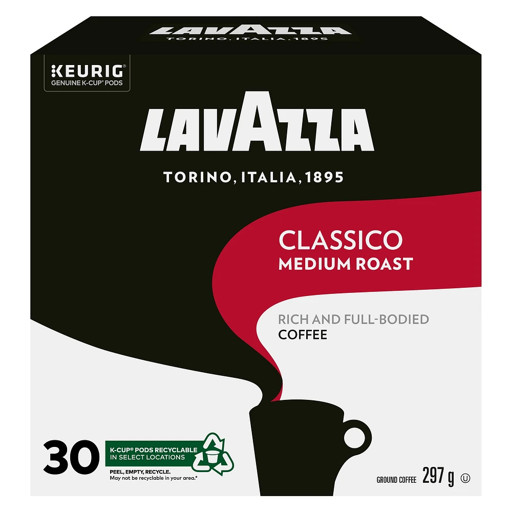 Lavazza - Classico K-Cups - Medium Roast Blend, K-Cup Capsules - 30ct