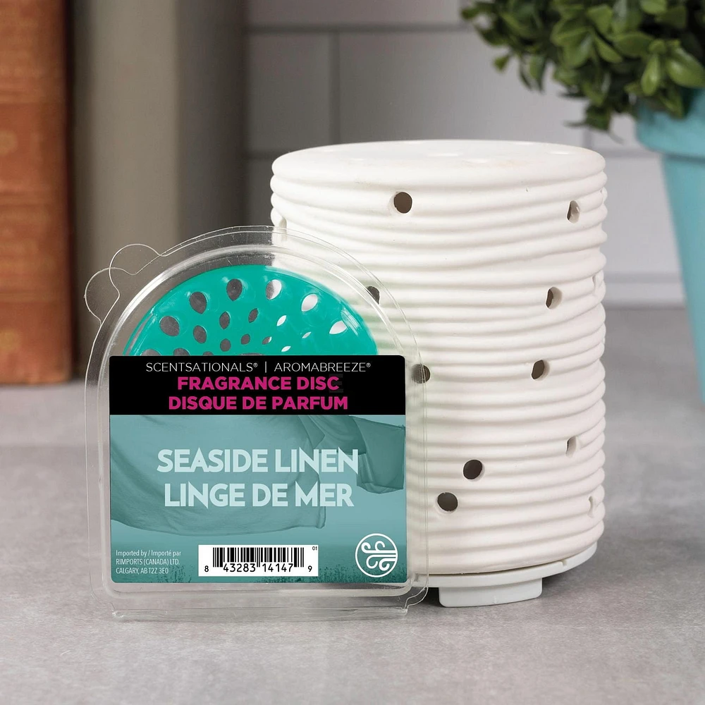 ScentSationals AromaBreeze Fragrance Disc - Seaside Linen, Fragrance Disc