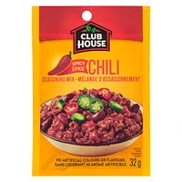 Club House, Dry Sauce/Seasoning/Marinade Mix, Hot'N Spicy Chili, 32g