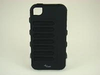 Coque telephone pour iPhone 4 Noir/Noir