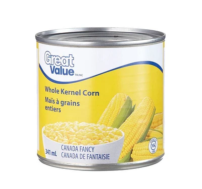 Great Value Whole Kernel Corn, 341 mL