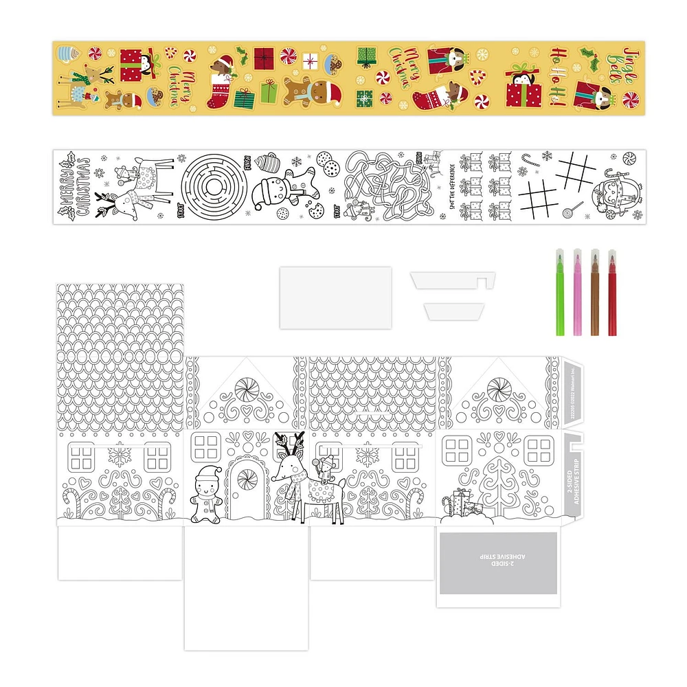 HOLIDAY TIME TROUSSE MAISON DE Noël À COLORIES