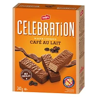 Celebration Leclerc Café au Lait Wafer Cookies, 240 g / Boxed Cookies