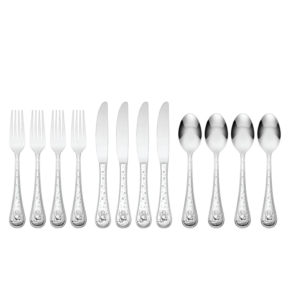 Ensemble de coutellerie de 12 pièces Bonhomme de neige ONEIDA