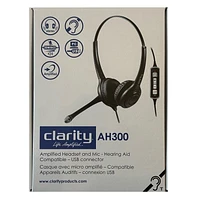 Clarity Amplified Headset and Microphone - Black