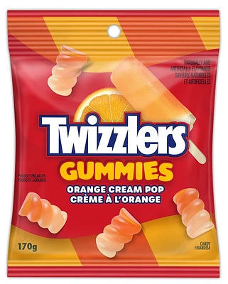 Twizzlers Gummies Orange Cream  Pop, Gummy Candy, 170g