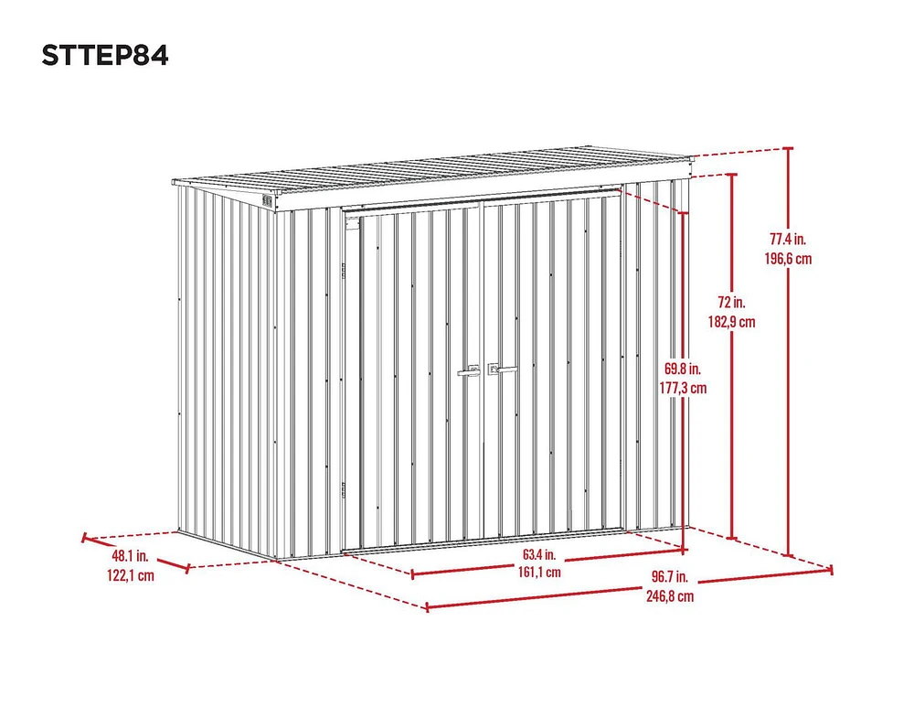 Scotts Garden Storage Shed 10x4