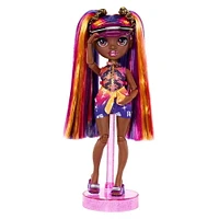 Rainbow High Pacific Coast Phaedra Westward : Poupée-mannequin coucher de soleil (violette)