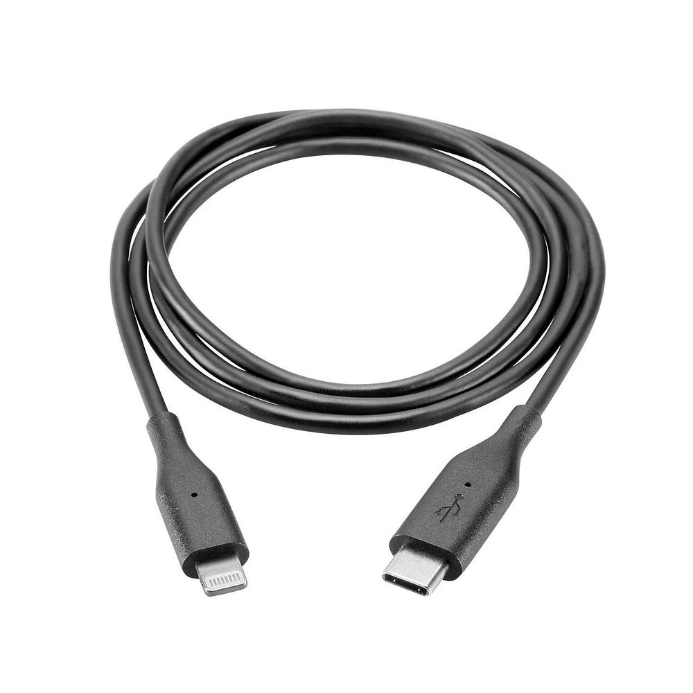 ONN ™ 0.9 meter Lightning to USB-C Connector Charge & Sync Cable