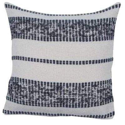 Mineral striped cushion 18''x18'' - Blue grey