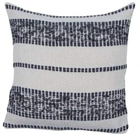 Mineral striped cushion 18''x18'' - Blue grey