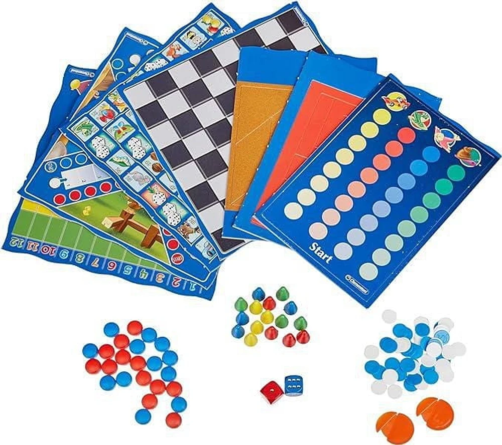 Clementoni - 50 Jeux Classiques - Collection de Jeux Traditionnels Pour Toute la Famille - Avec Plateaux et Dés - À partir de 4 Ans - 2 à 8 Joueurs - En Français