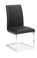 Topline Home Furnishings Chaise de salle à manger universelle noire