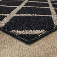 Mohawk Home - Tapis touffeté en polyester à motif de losanges, praline/havane