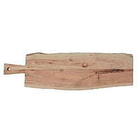 Acacia Wooden Rectangle Live Edge Serving Board 27"