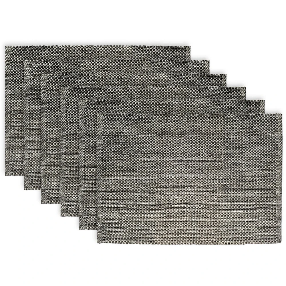 Fabstyles Set de table en coton classique décontracté Lot de 6 sets de table épais lavables en machine