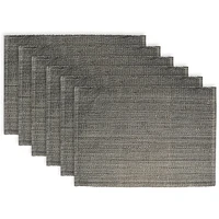 Fabstyles Set de table en coton classique décontracté Lot de 6 sets de table épais lavables en machine