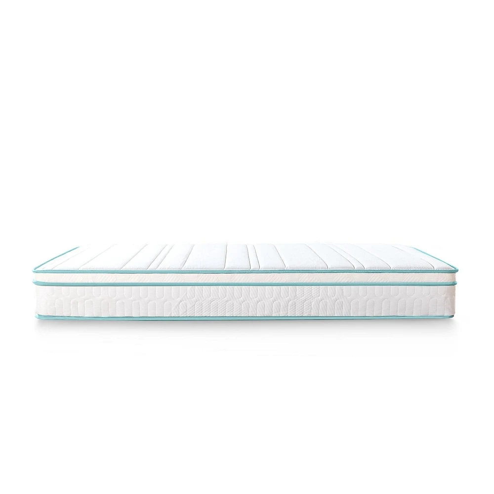 Matelas hybride à ressorts en mousse à mémoire de 12 pouces Zinus/matelas à ressorts à plateau euro/mousse infusée de thé vert/certifié CertiPUR-US/matelas dans une boîte