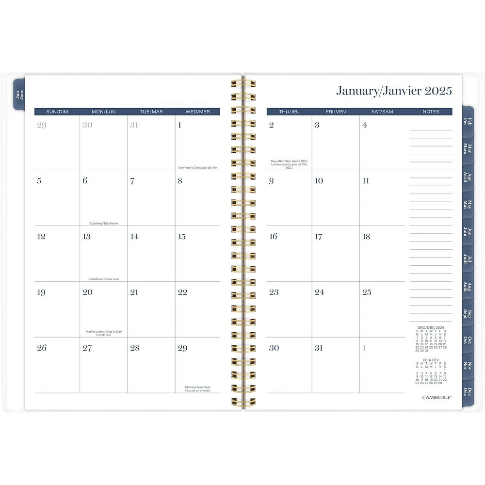 Cambridge Pippa Petit agenda hebdomadaire/mensuel Planificateur